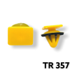 TR357 - 15 or 60 / Hyundai Hood Moulding Clip / Yellow Nylon
